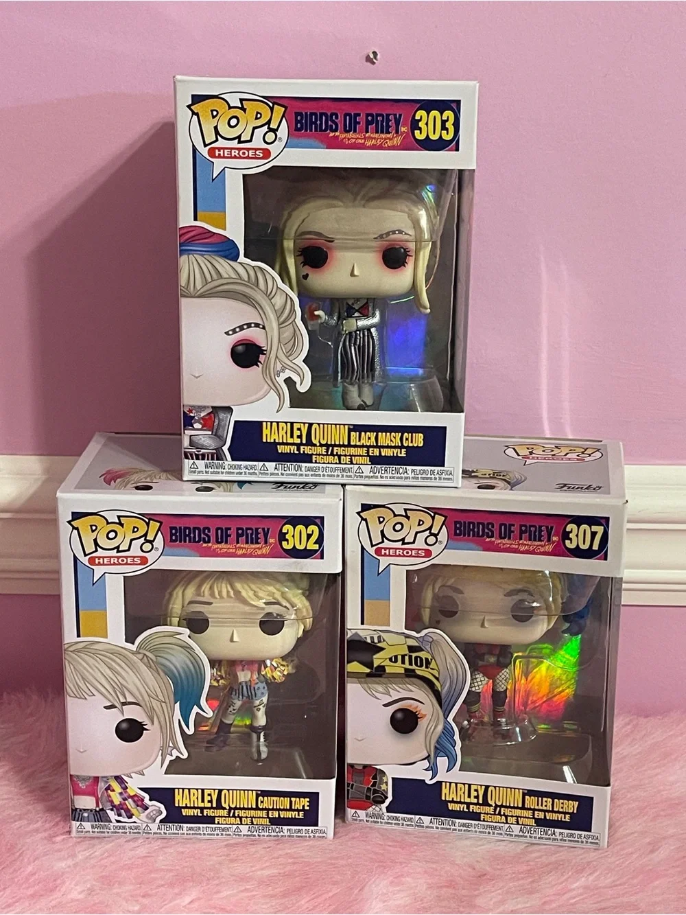 3 set lot Harley Quinn Funko pop marvel Dc comic anime figure statue toy
